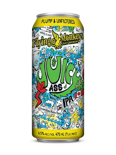 Flying Monkeys Juicy Ass Ipa+, 473 mL
