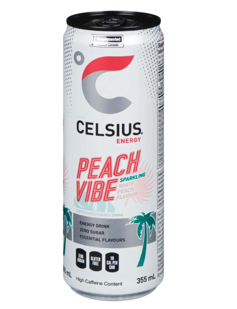 Celsius â€“ Peach Vibe-355 ml