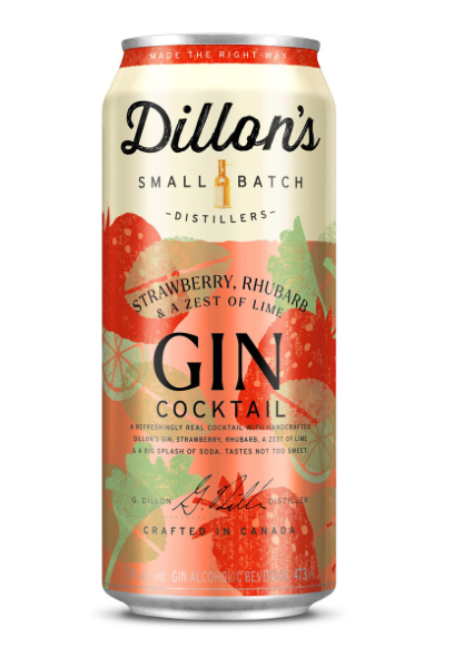 Dillon's Strawberry Rhubarb & A Zest Of Lime, 473 mL