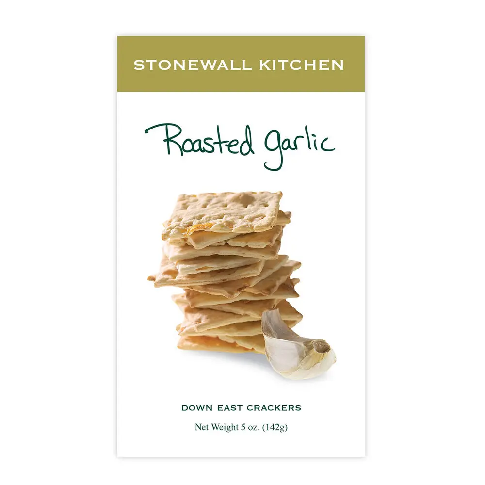 Stonewall Kitchen Roasted Garlic Crackers, 164g