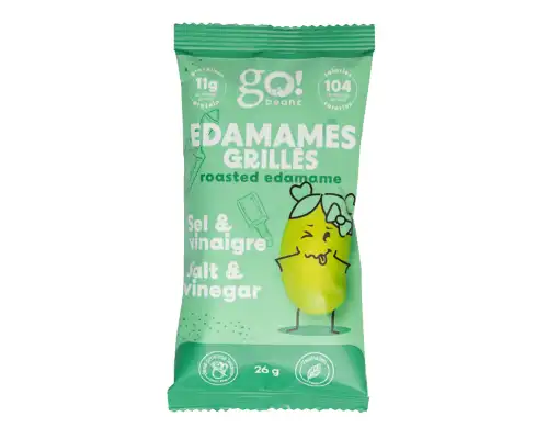 Go Beanz - Roasted Edamame Salt & Vinegar, 26g*