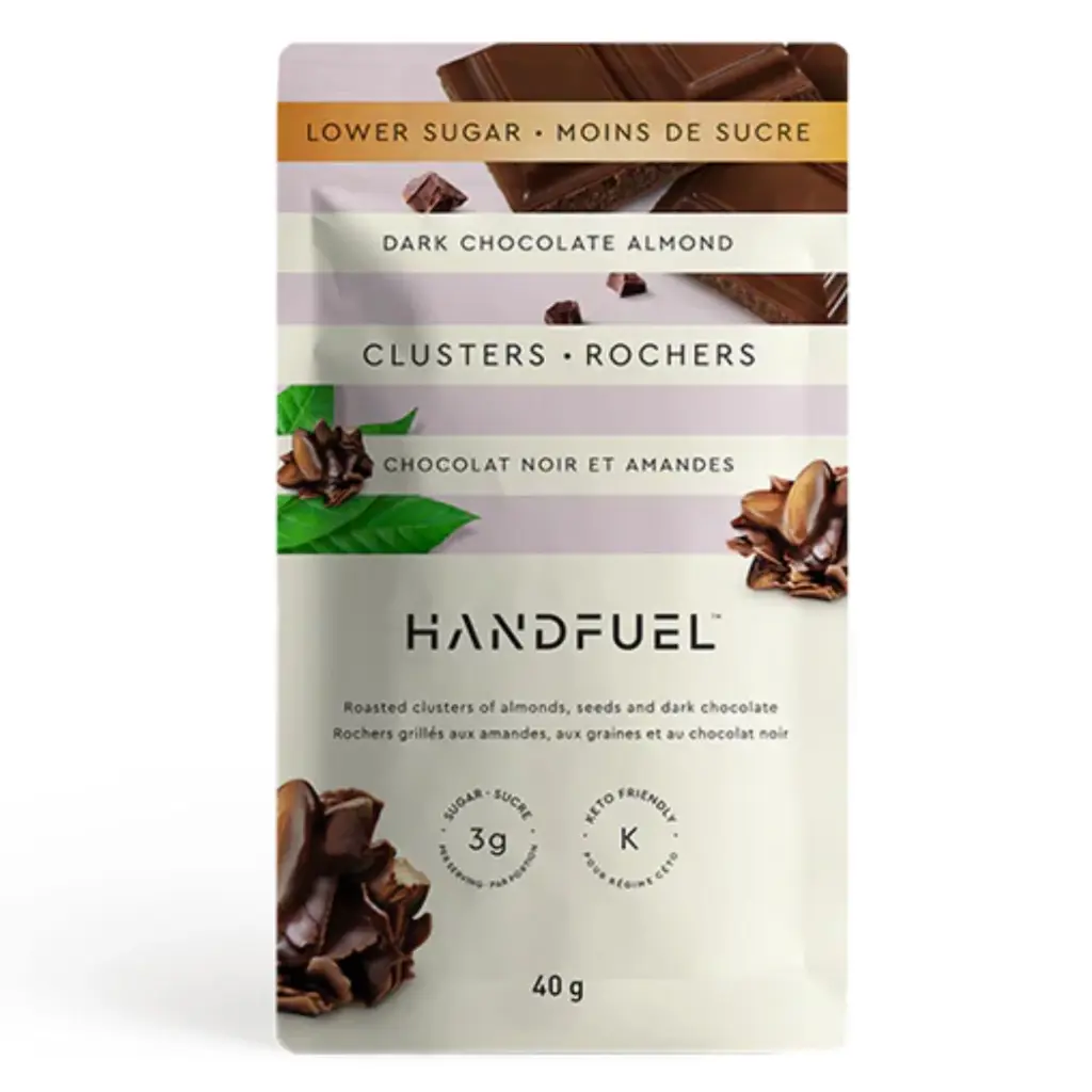 Handfuel - Dark Chocolate Almond Clusters, 40g*