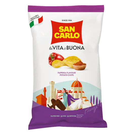 San Carlo Chips Paprika, 150g