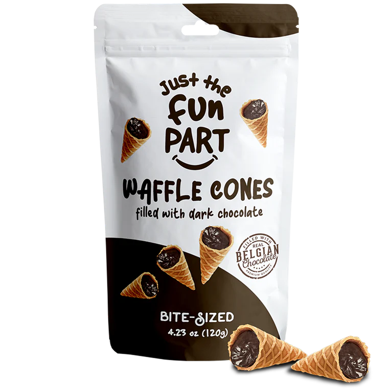 Just the Fun Part Dark Chocolate Waffle Cones