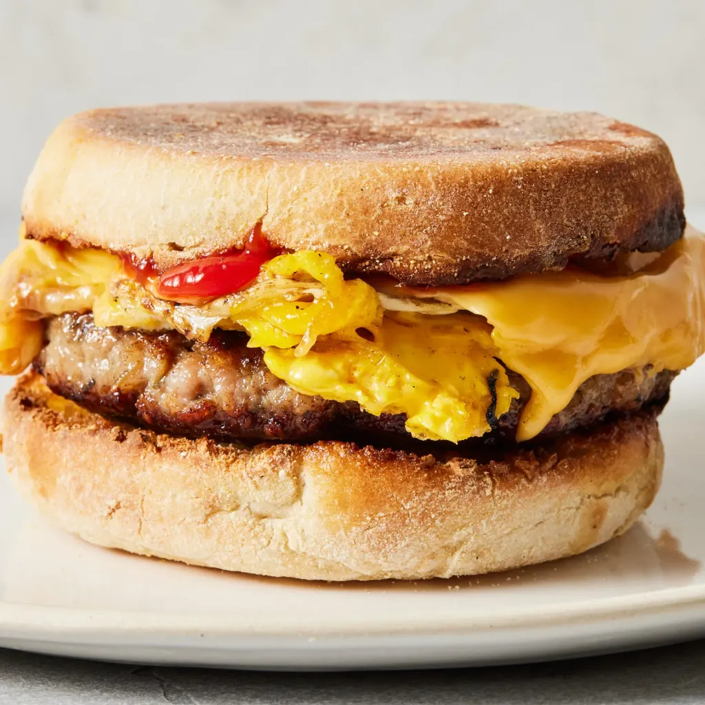 Breakfast - Sausage - Egg & Cheese Sandwich