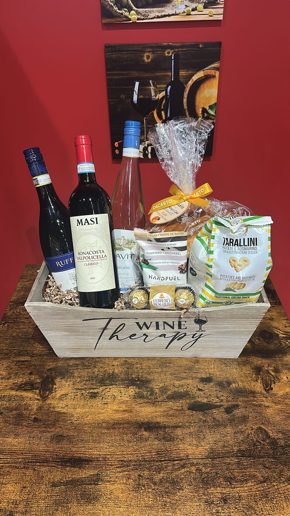 Christmas Basket Wine Therapy