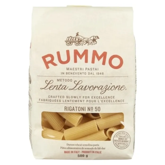 Rummo Rigatoni N 50-Durum Wheat Semolina Pasta-500g