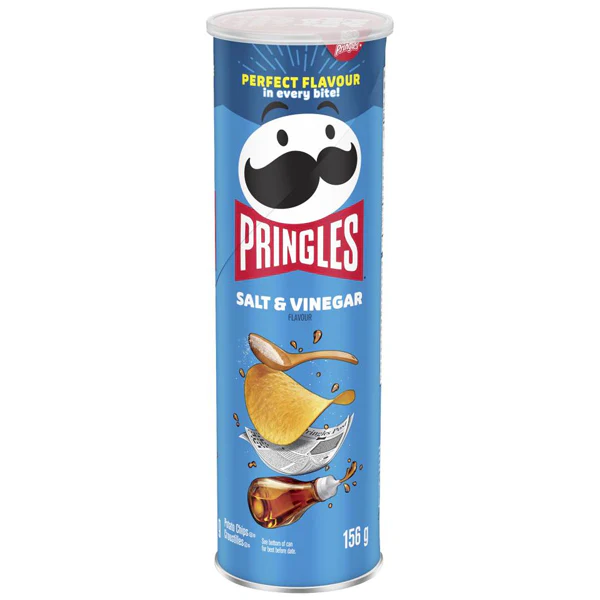 PRINGLES - SALT AND VINEGAR-156GR
