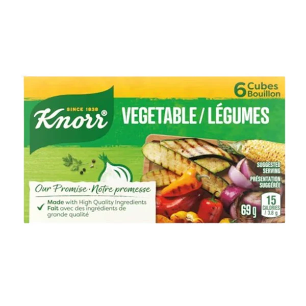 KNORR-VEGETABLE BOUILLION CUBES-69GR