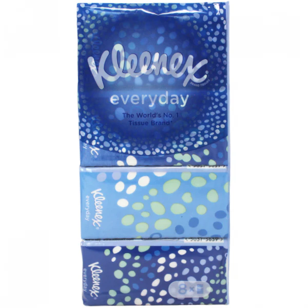 KLEENEX - EVERDAY TISSUE 9 SHEETS 8 PK