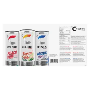 Celsius Vibes Energy Drink Variety Pack, 355 mL 18-pack