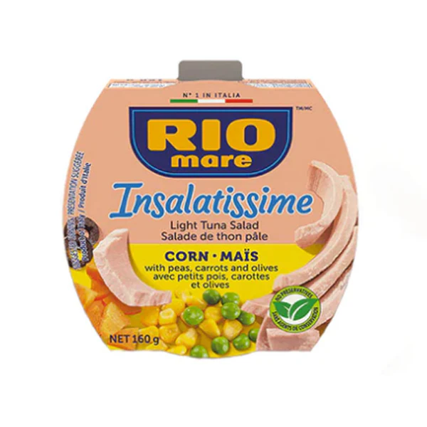 RIO MARE - INSALATISSIMA LIGHT TUNA WITH CORN 160 GR