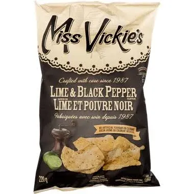 Miss Vickies - Lime And Black Pepper 200 g