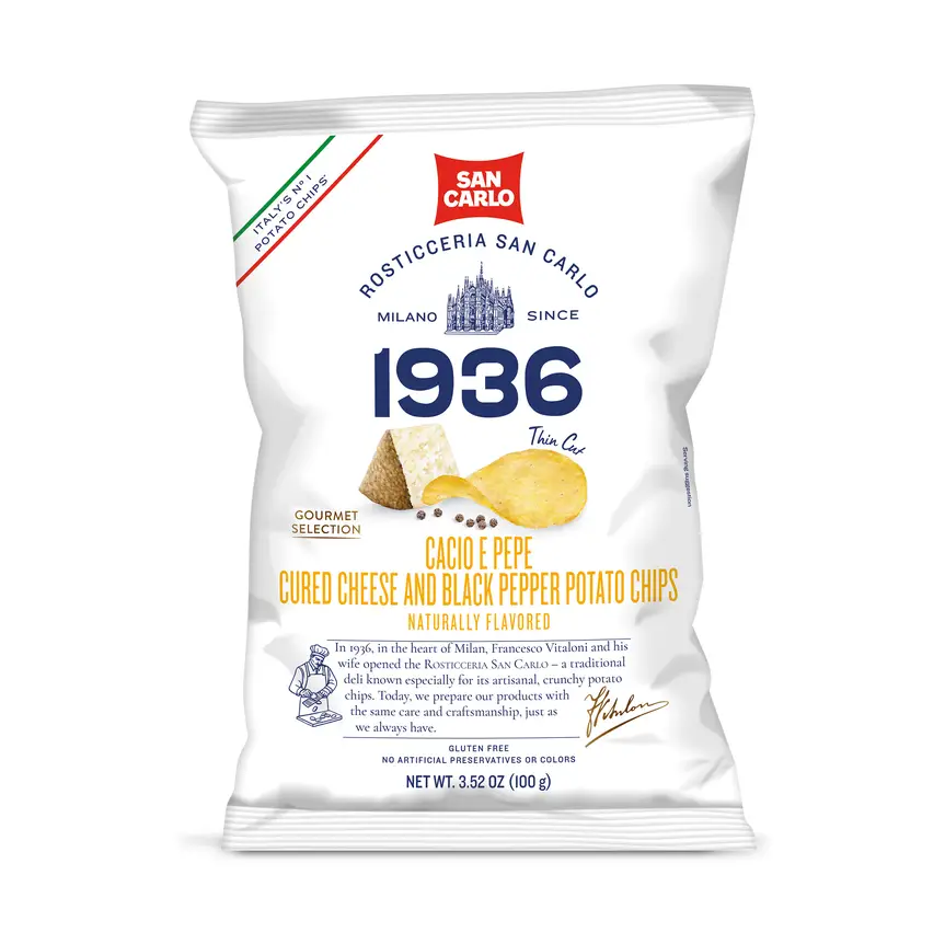 Cacio E Pepe Chips 100g By San Carlo