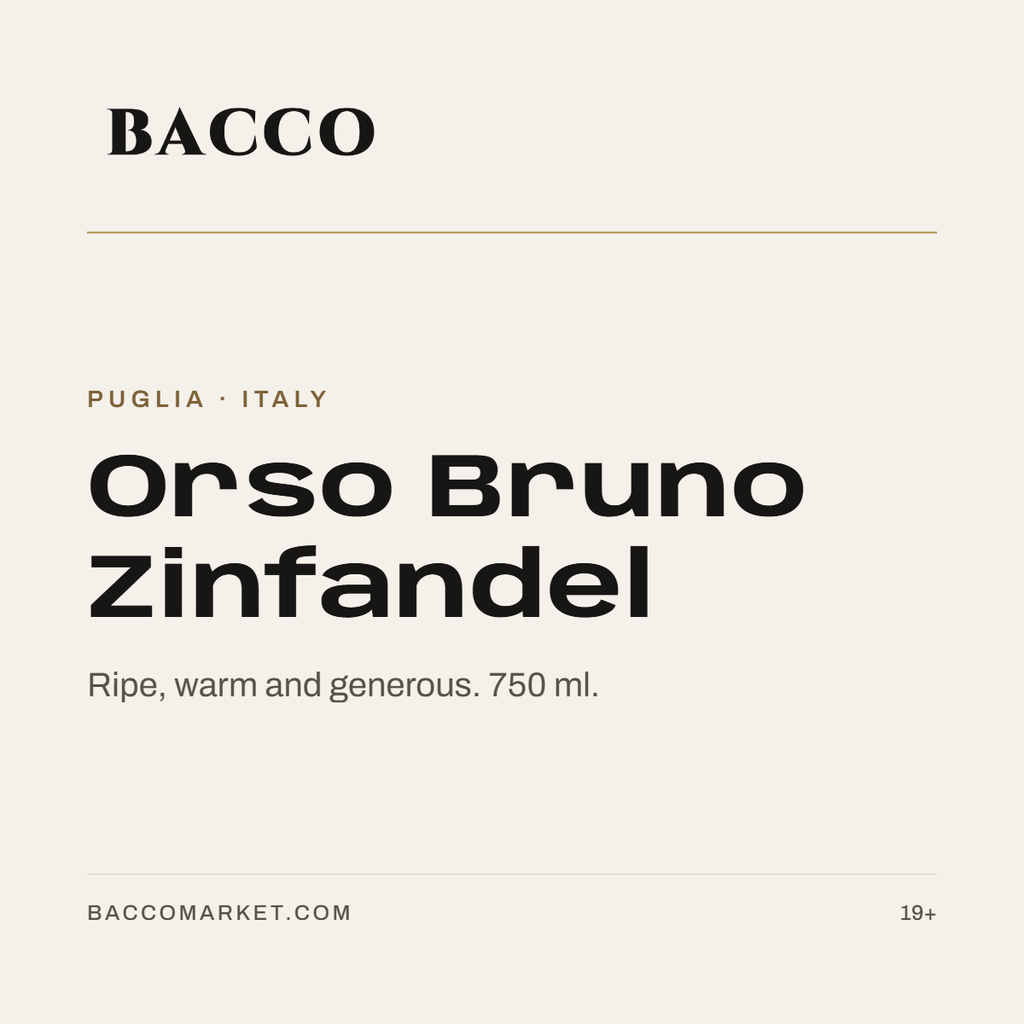 Orso Bruno Old Vine Zinfandel Puglia IGT — 750 ml