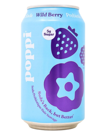 Poppi, Soda Wild Berry, 355ml