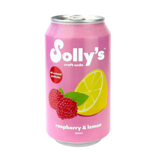 Solly's Soda - Raspberry Lemon-355mL