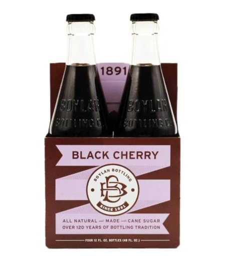 Boylan 1891 Cane Sugar Soda Black Cherry, 355mL