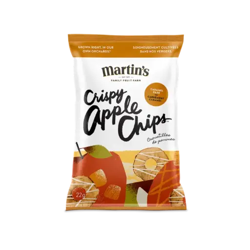 Martin’s Crispy Apple Chips Caramel Daze, 22g