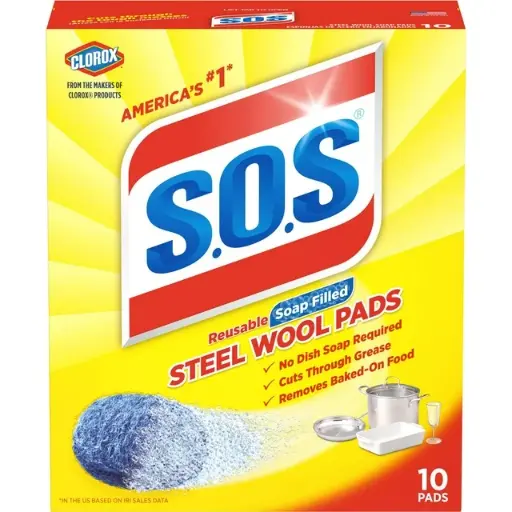 [Cleaning products] SOS - STEEL WOOL SOAP PADS 10