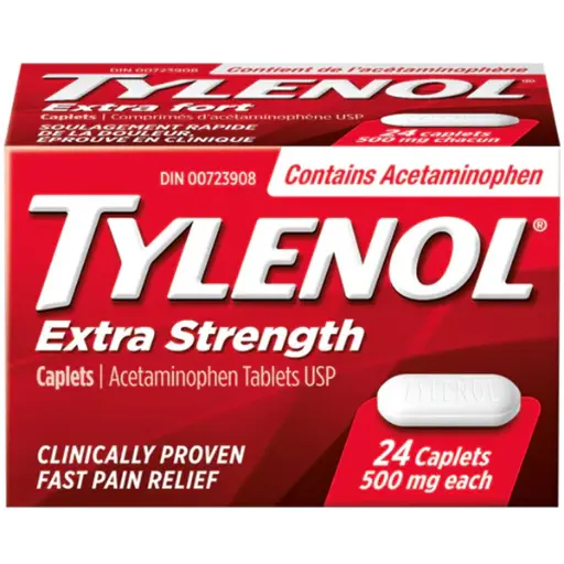 TYLENOL - EXTRA STRENGTH CAPLETS 24CT