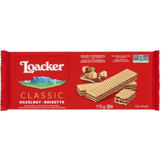 LOACKER - WAFERS HAZELNUT 175GR